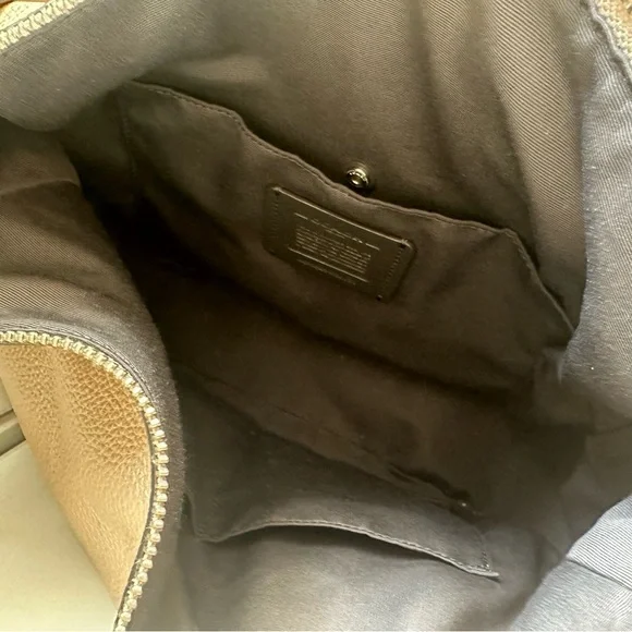 Coach Beige Leather Hobo Bag - Picture 3 of 4